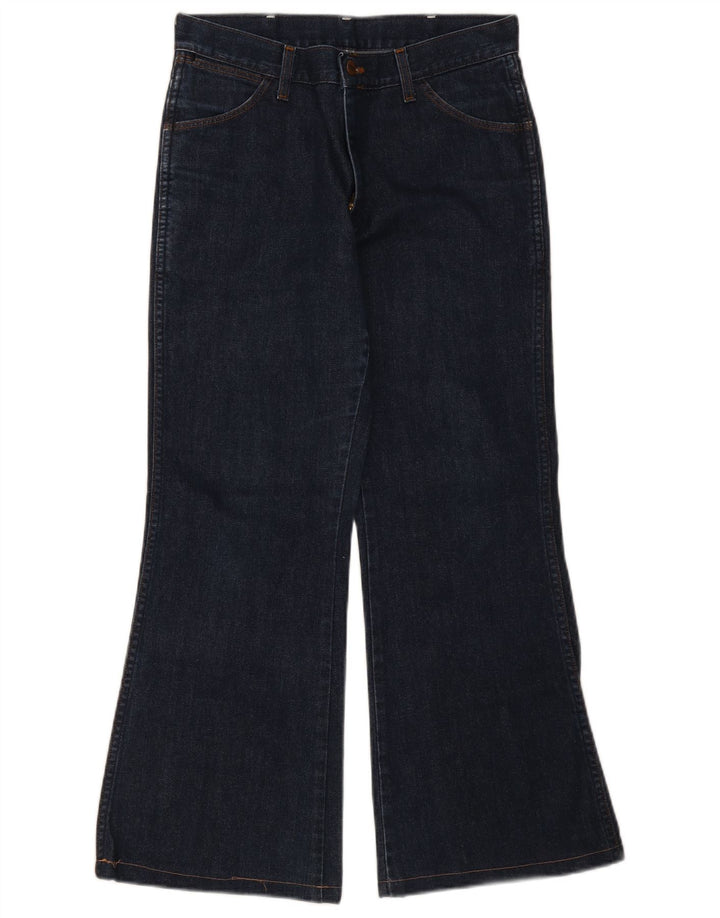 Jeans svasati da uomo Wrangler W30 L28 cotone blu navy