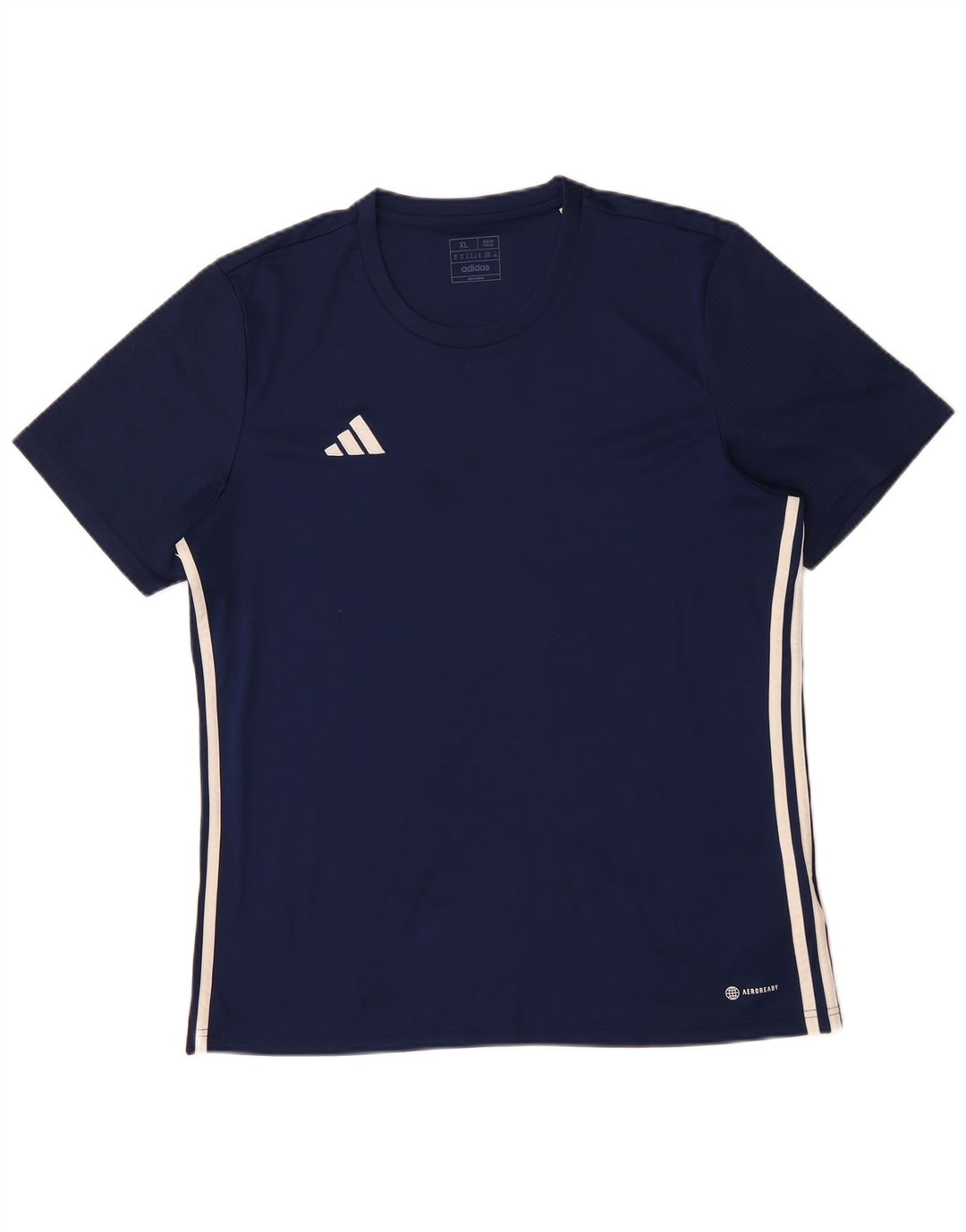 T-shirt ADIDAS da uomo Aeroready slim fit XL blu navy in poliestere