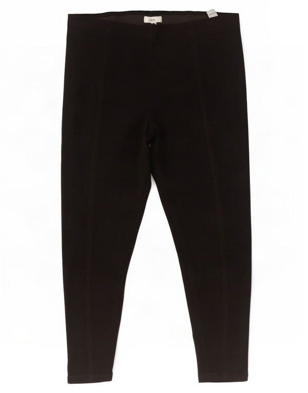 Pantaloni corti slim da donna Marks & Spencer UK 20 2XL W36 L26 Neri
