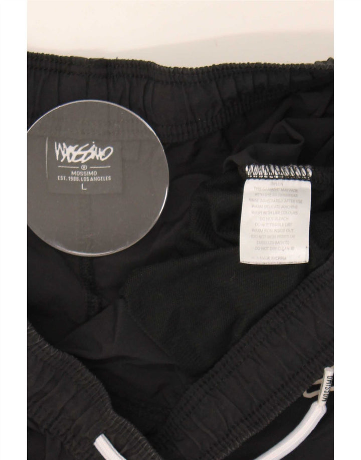 Mossimo Pantaloncini da bagno grafici da uomo di grandi dimensioni in nylon nero