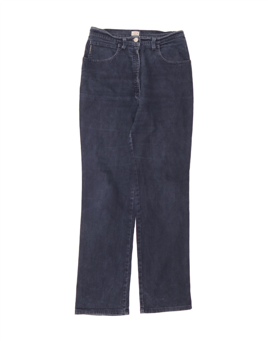 ARMANI Womens Tapered Jeans W32 L31 Navy Blue Cotton Vintage Armani and Second-Hand Armani from Messina Hembry 