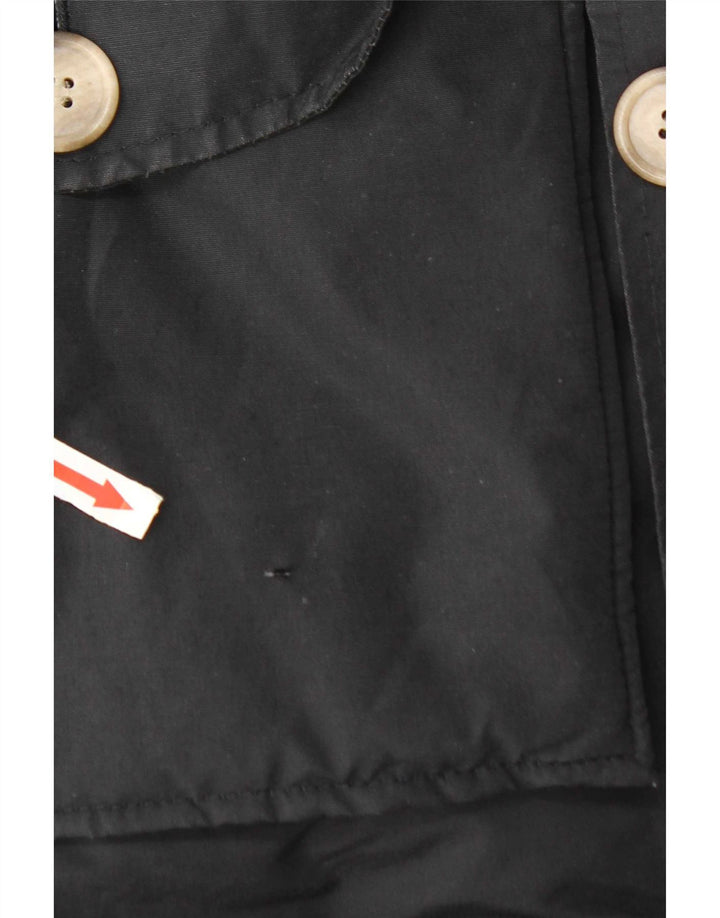 Giacca Parka con cappuccio da uomo Woolrich UK 40 grande cotone nero