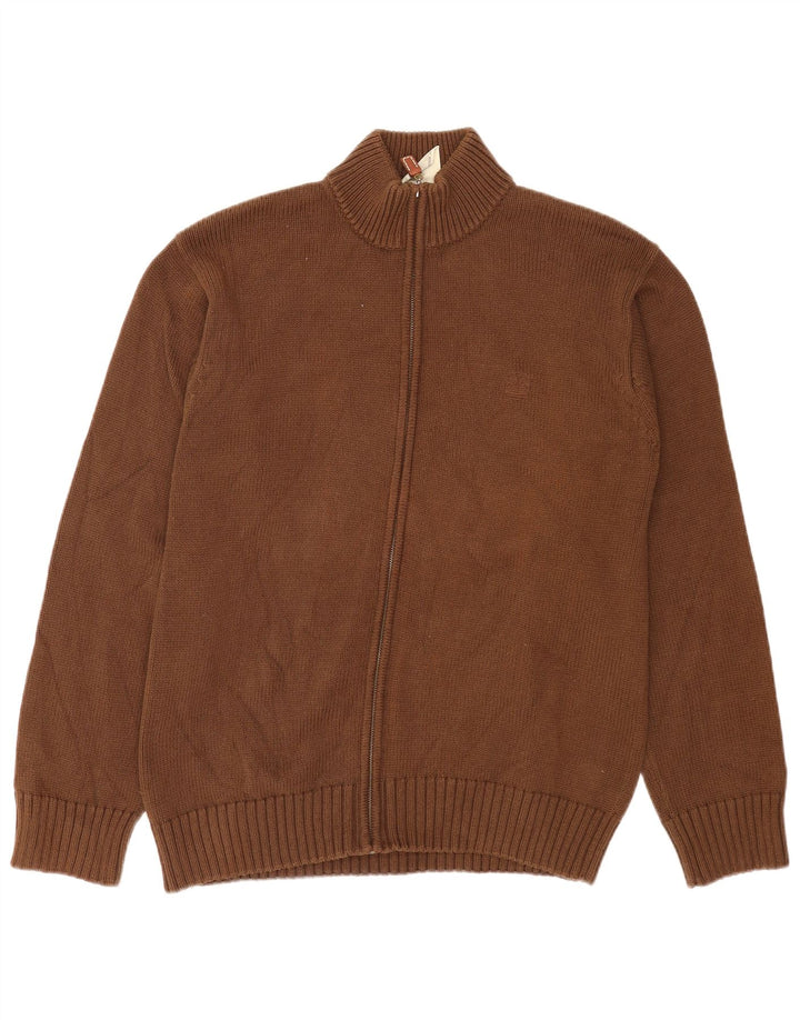 Maglione cardigan da uomo Timberland grande marrone