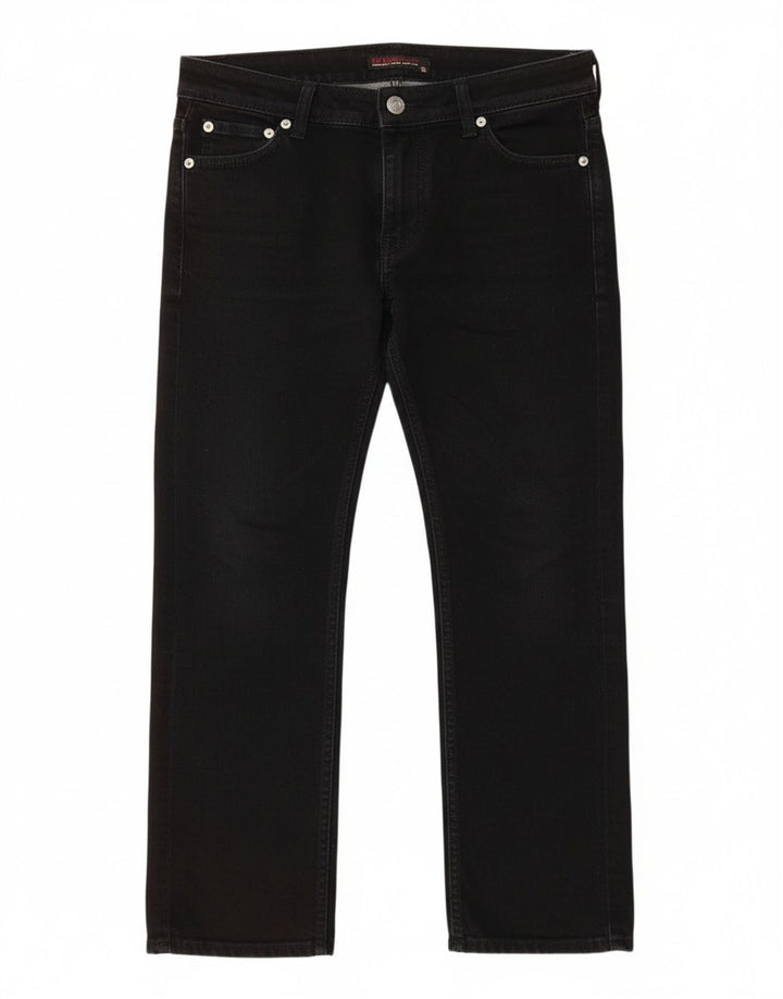 Jeans cropped da donna Guess W28 L23 cotone nero