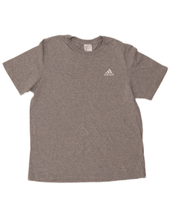 T-shirt ADIDAS da uomo Top in cotone grigio medio