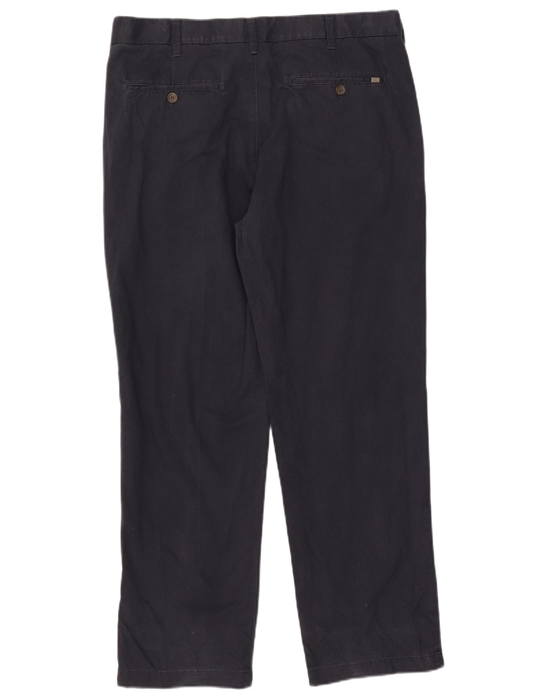 Pantaloni chino regolari dritti da uomo Marks & Spencer W38 L31 Blu Navy