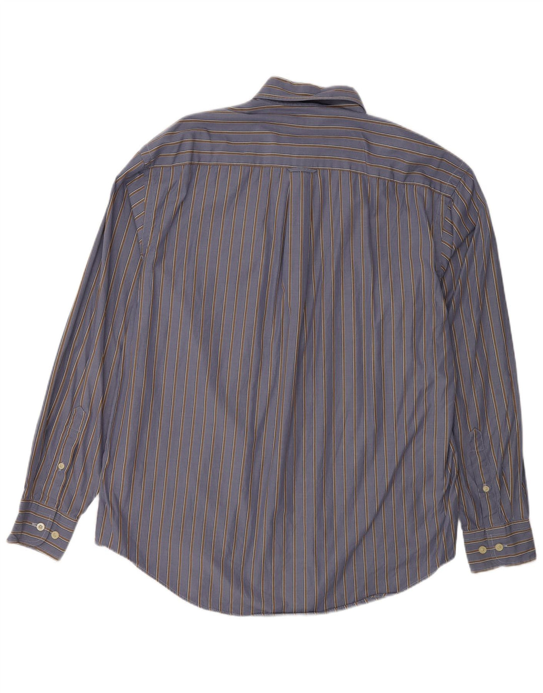 Camicia Uomo Nautica Cotone Gessato Blu Medio