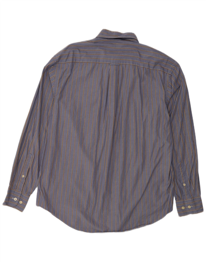 Camicia Uomo Nautica Cotone Gessato Blu Medio