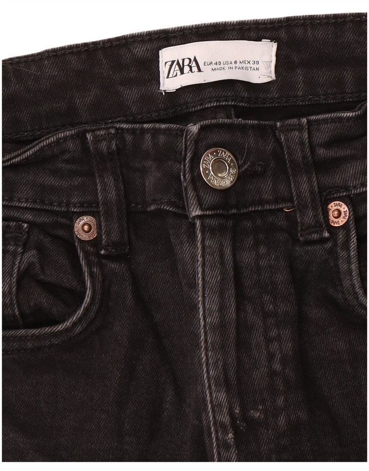 Jeans dritti da donna Zara EU 40 medi W30 L26 neri