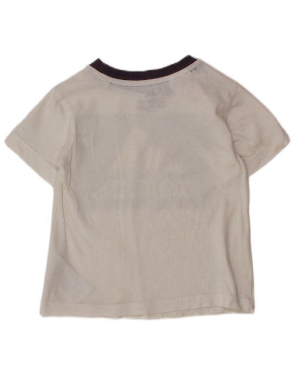 T-shirt grafica ADIDAS per neonato, 12-18 mesi, in cotone color block bianco