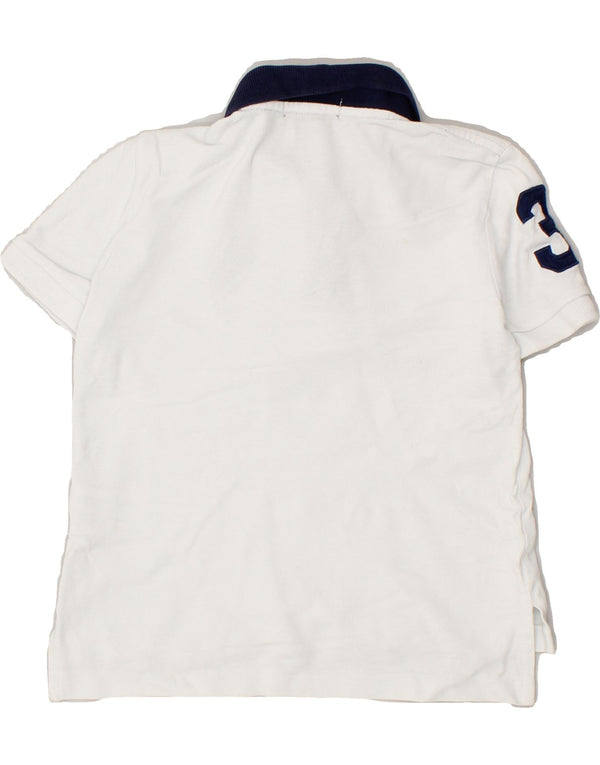 POLO RALPH LAUREN Polo grafica per ragazzi 2-3 anni in cotone bianco