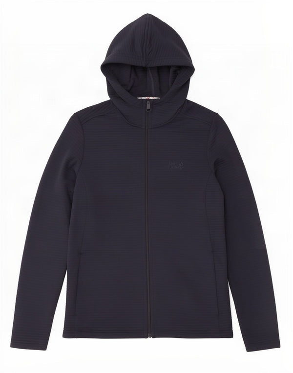 Giacca da ginnastica con cappuccio da donna Jack Wolfskin UK 10/12 Medio Blu Navy
