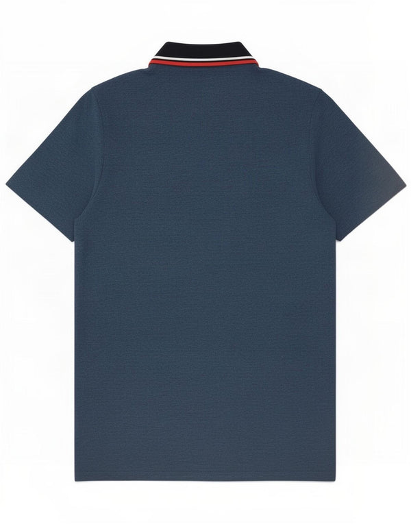 Polo da uomo Jack & Jones in cotone blu medio