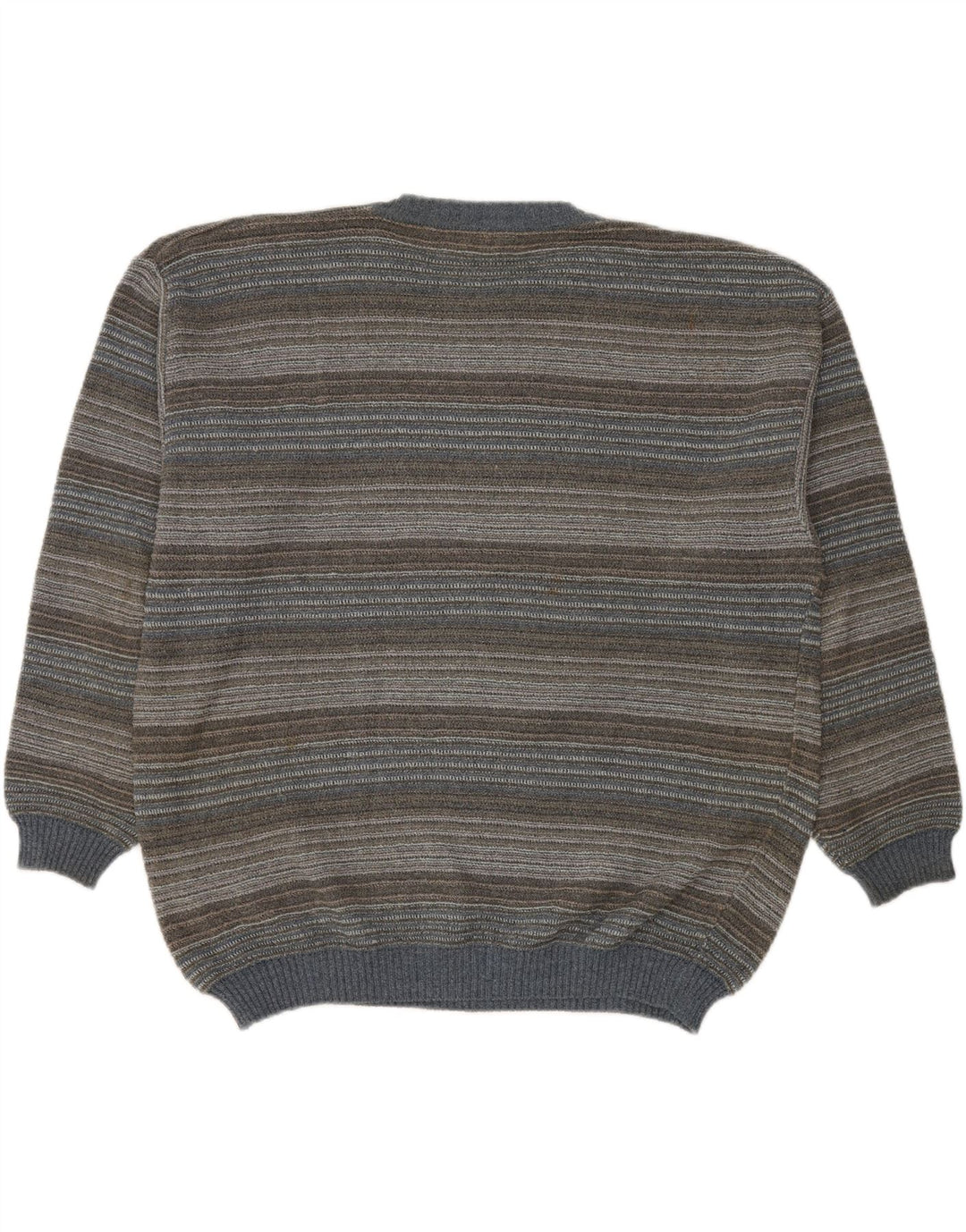 Maglione maglione girocollo da uomo RODES 2XL cotone a righe multicolore