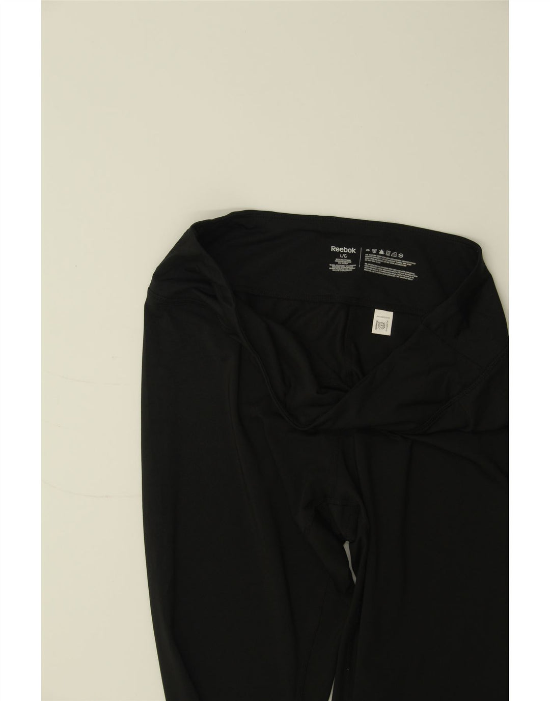 REEBOK Womens Graphic Capri Tracksuit Trousers UK 16 Large  Black Vintage Reebok and Second-Hand Reebok from Messina Hembry 