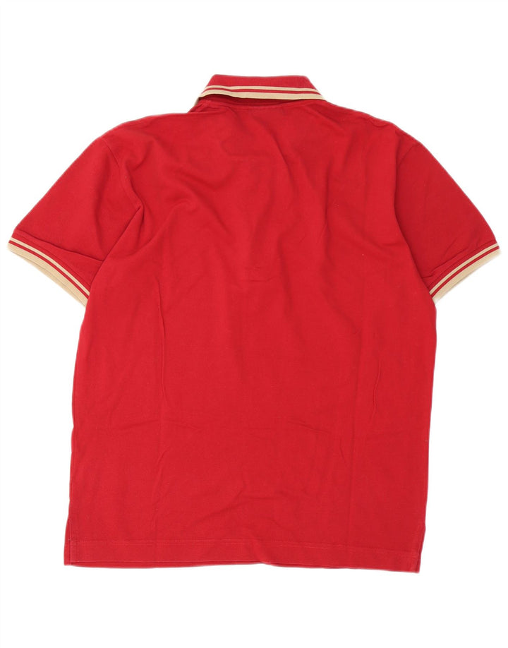 Polo da uomo vestibilità regolare Rifle Small rossa in cotone