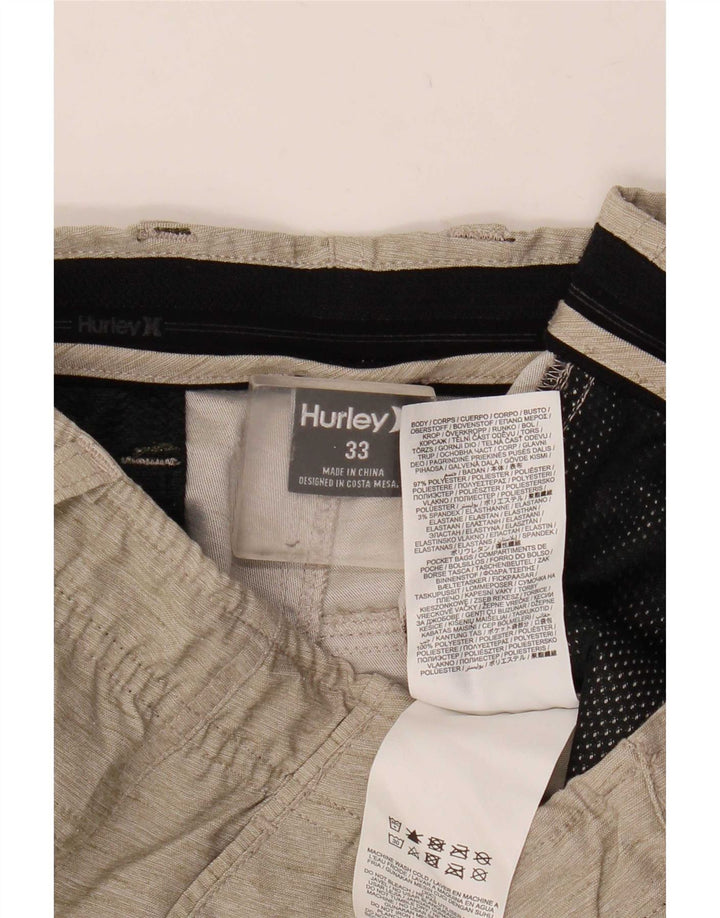 Pantaloncini chino da uomo Hurley medi W33 Poliestere chiazzato beige