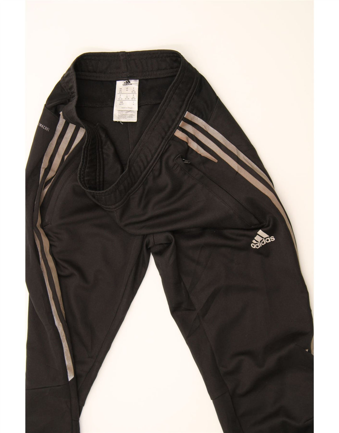 ADIDAS Womens Climacool Tracksuit Trousers UK 4/6 XS  Black Polyester Vintage Adidas and Second-Hand Adidas from Messina Hembry 