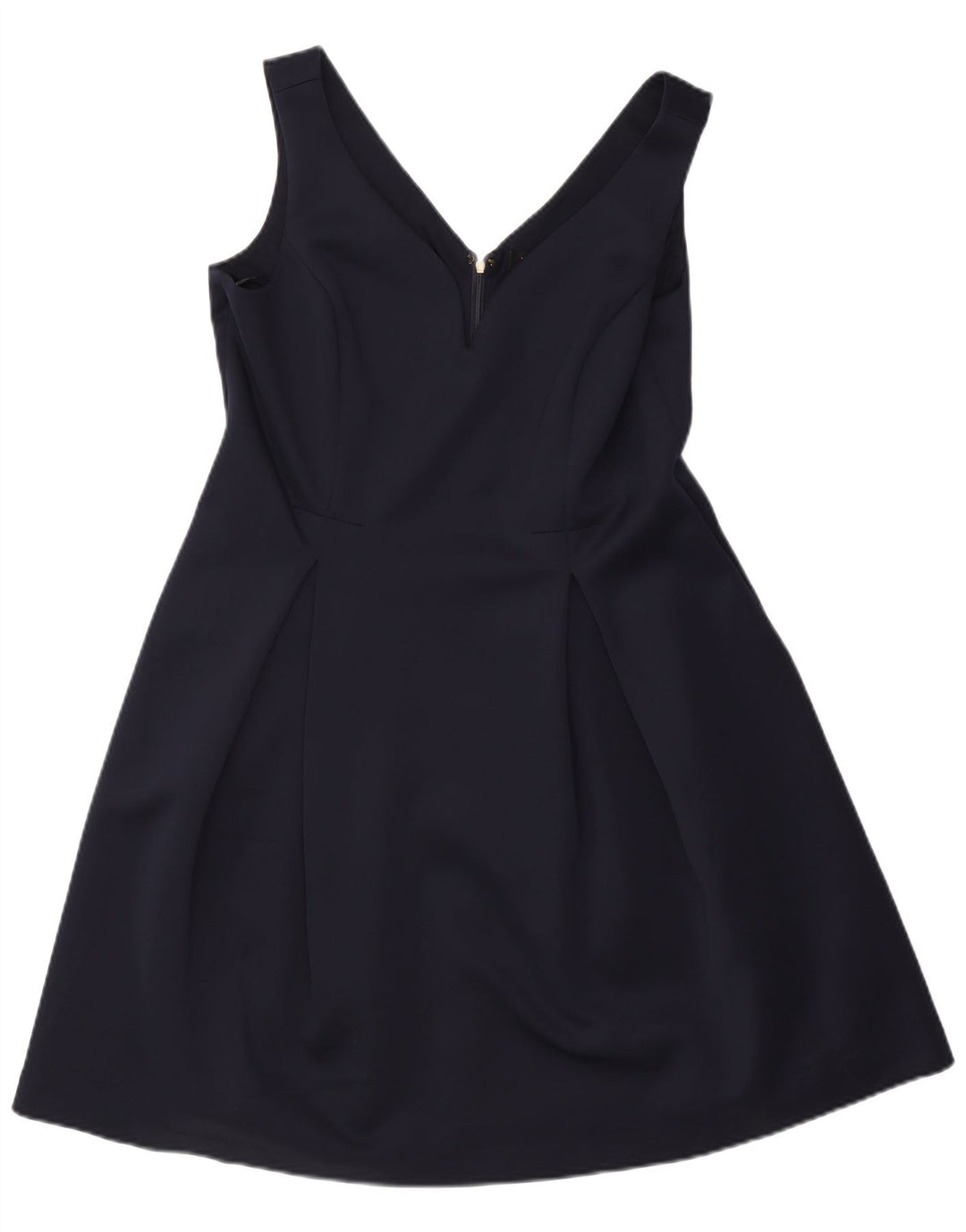 Abito a trapezio senza maniche da donna Dkny US 14 XL poliestere blu navy