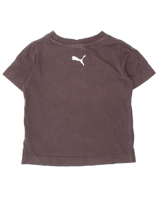 Maglietta grafica per ragazze Puma 5-6 anni Nera