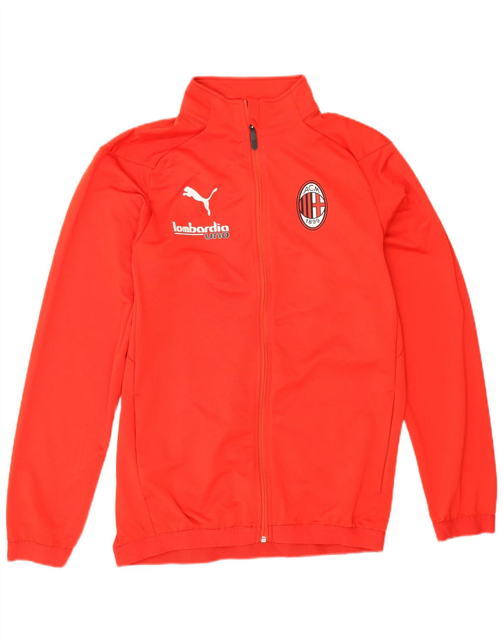 Giacca da tuta grafica Puma da uomo AC Milan, colore rosso medio