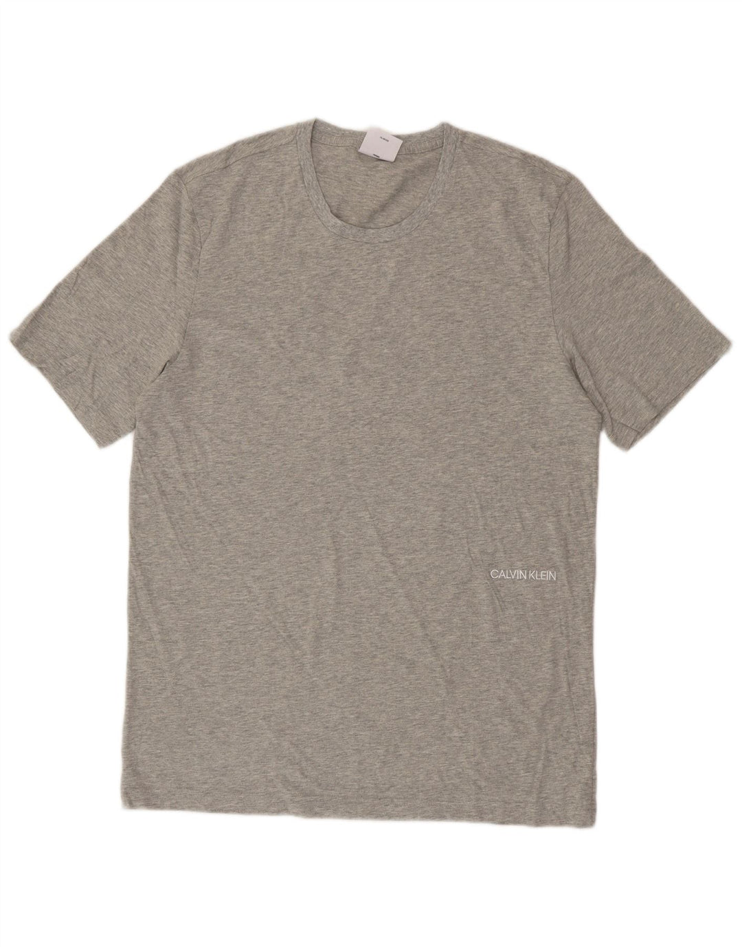 CALVIN KLEIN T-shirt da uomo Top Large in cotone grigio