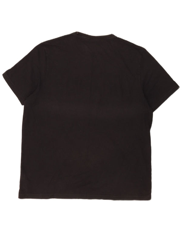 T-shirt grafica da uomo Adidas manica lunga XL cotone nero