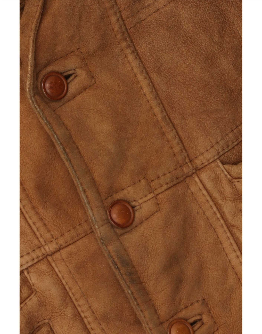 Giacca in shearling vintage da uomo IT 50 Large Beige