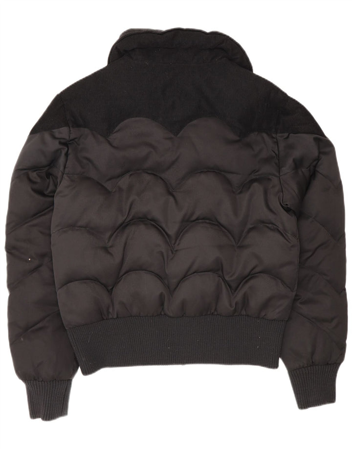 Giacca bomber imbottita da donna Levi's UK 16 grande poliestere nero