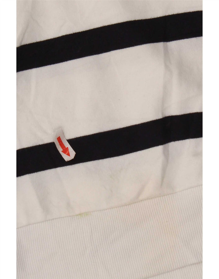 Felpa da donna Marks & Spencer UK 14 Cotone a righe bianche medie