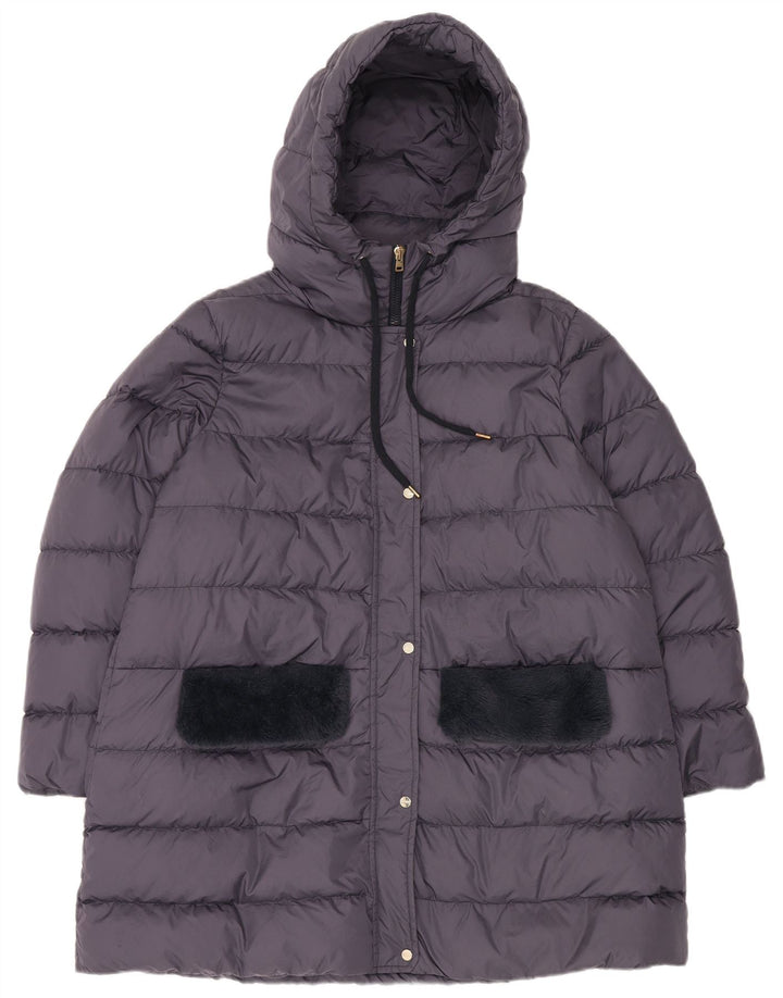 Cappotto imbottito oversize con cappuccio Herno da donna IT 48 XL grigio poliammide