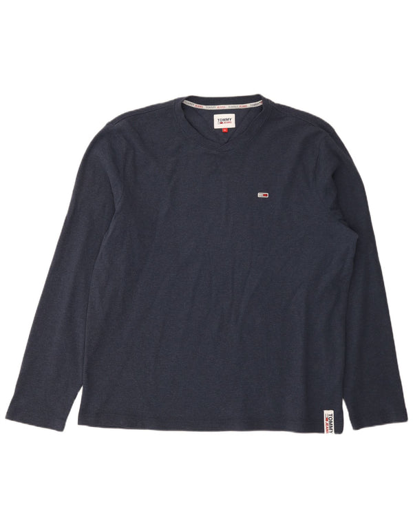 Tommy Hilfiger Uomo Top Manica Lunga XL Blu Navy Cotone