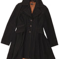 Cappotto da principessa da donna Topshop UK 12 lana nera media
