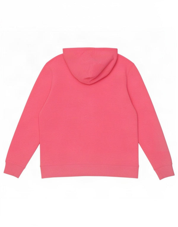 Gap Womens Graphic Hoodie Jumper UK 16 Large Pink Cotton