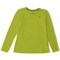 Nike Donna Dri Fit Regular Fit Top Manica Lunga UK 14 Verde Medio