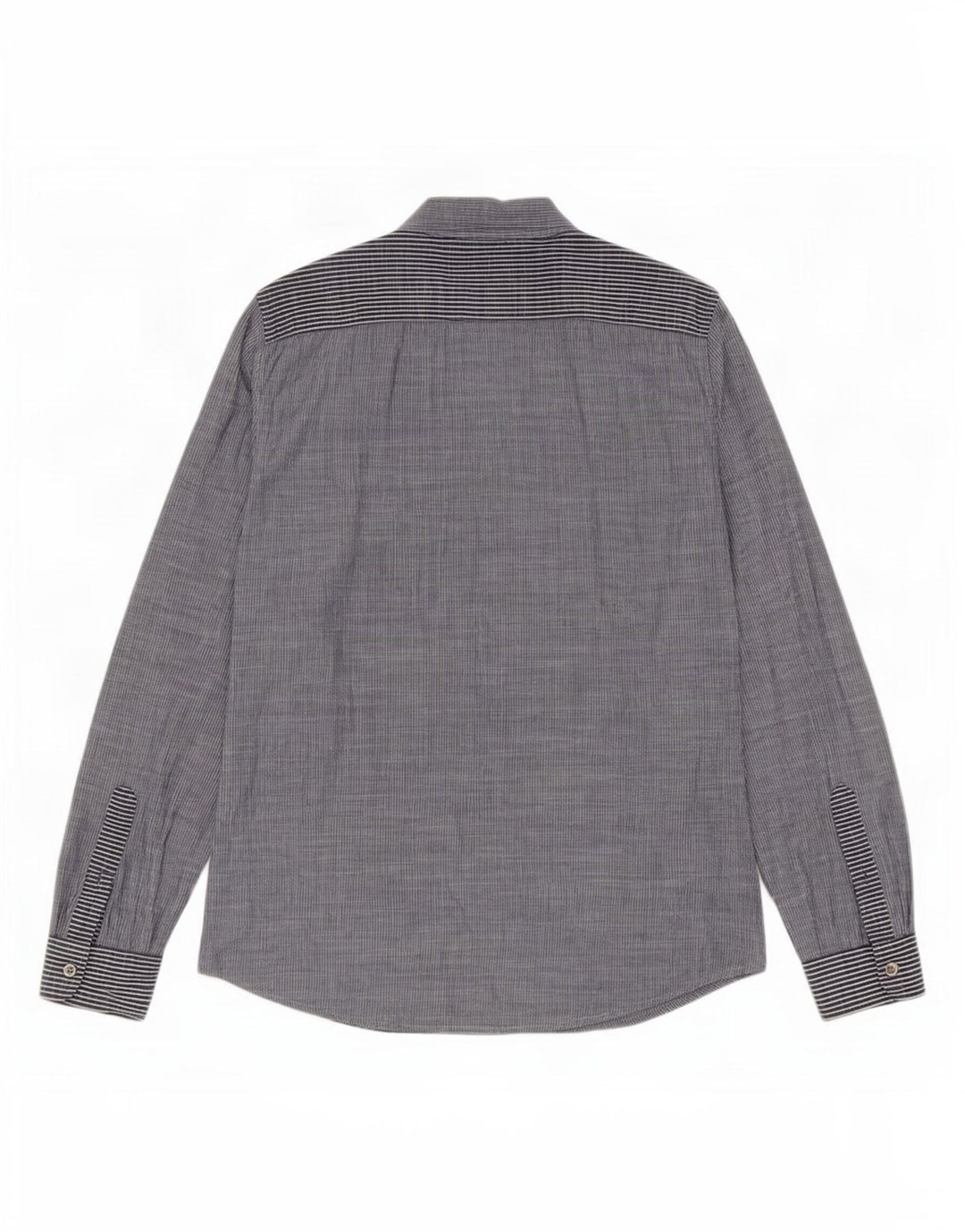 Desigual Camicia grafica da uomo grande gessato blu