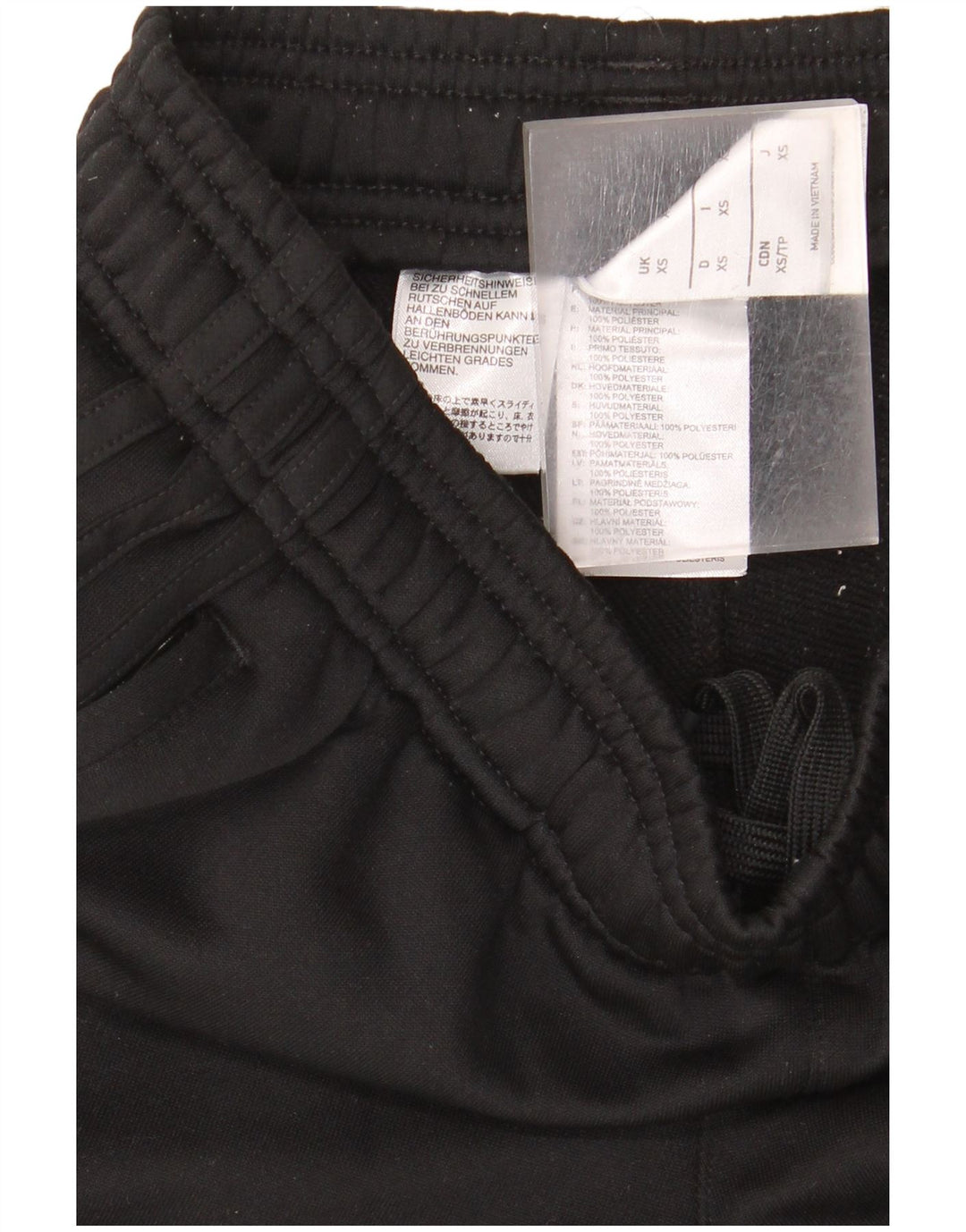 Pantaloni da tuta grafica da uomo Adidas XS poliestere nero