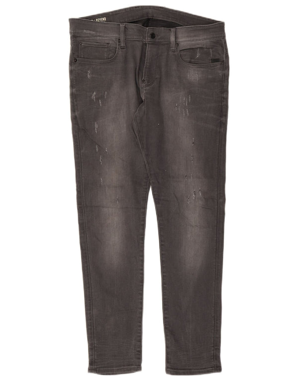 Jeans super slim effetto consumato da uomo G-Star W36 L32 cotone grigio