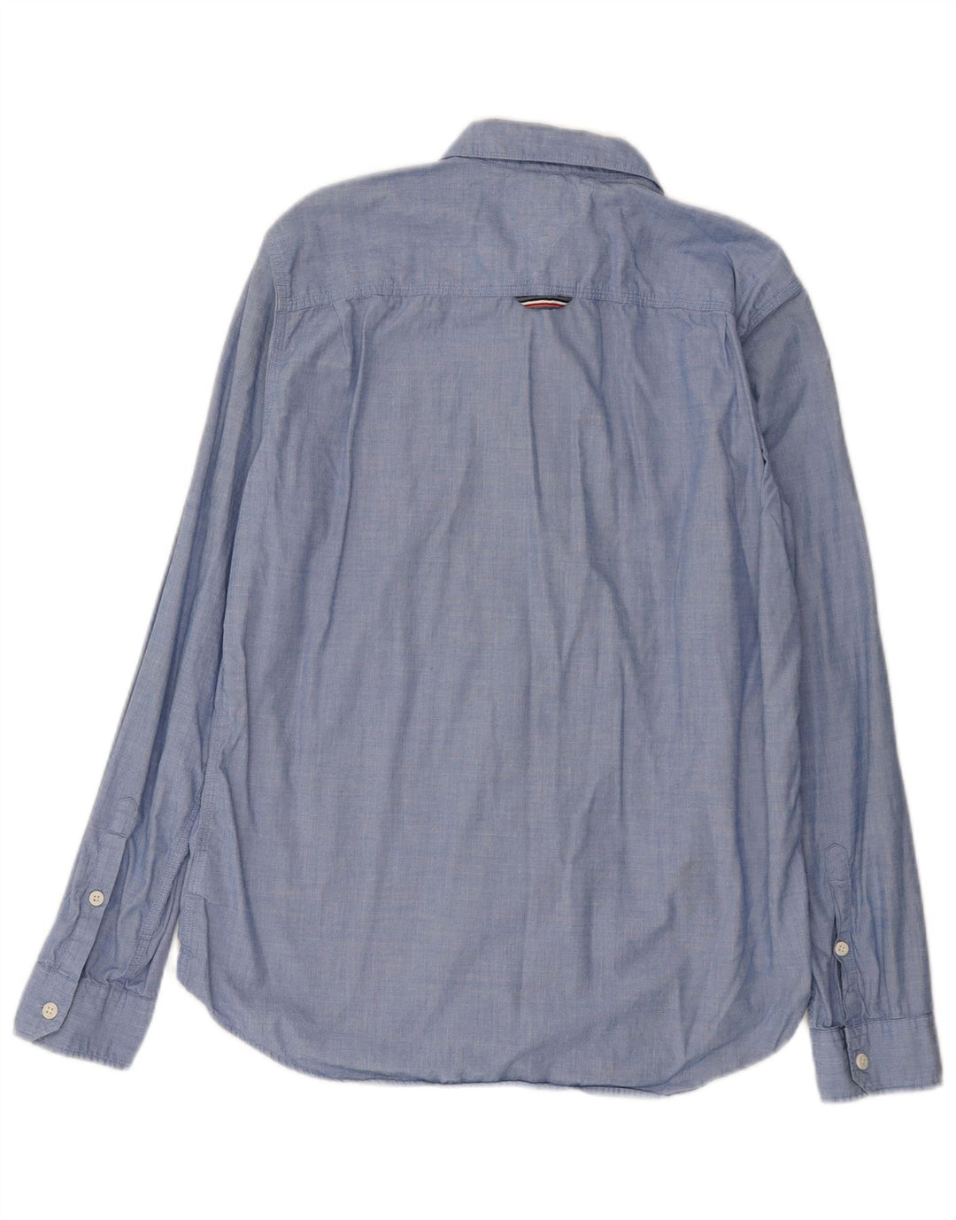 Camicia da uomo Regular Fit Tommy Hilfiger Large in cotone blu