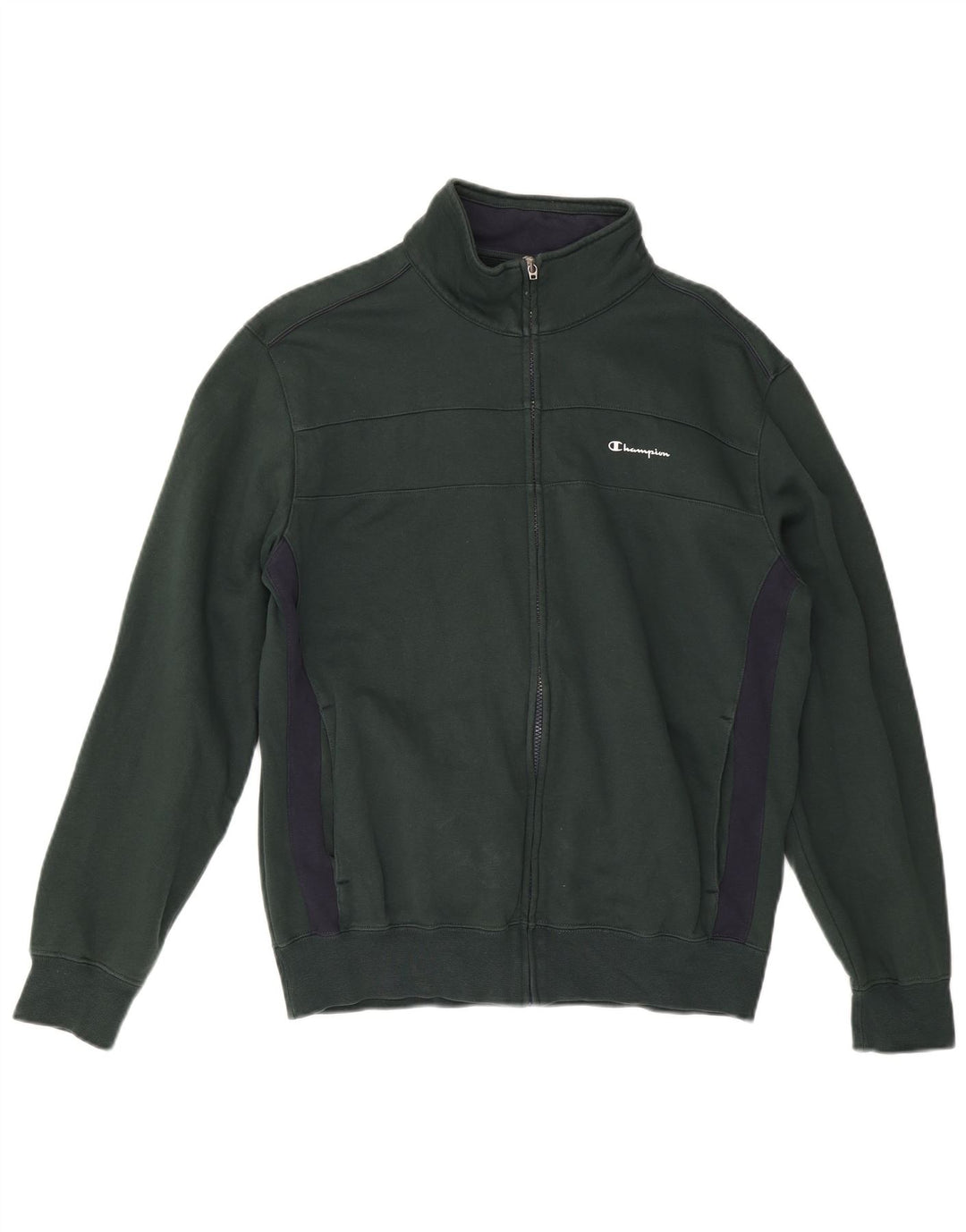 CHAMPION Womens Tracksuit Top Jacket UK 22 3XL Green Colourblock Vintage Champion and Second-Hand Champion from Messina Hembry 