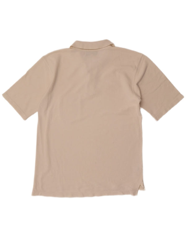 Polo da uomo Barbour grande in cotone bianco sporco
