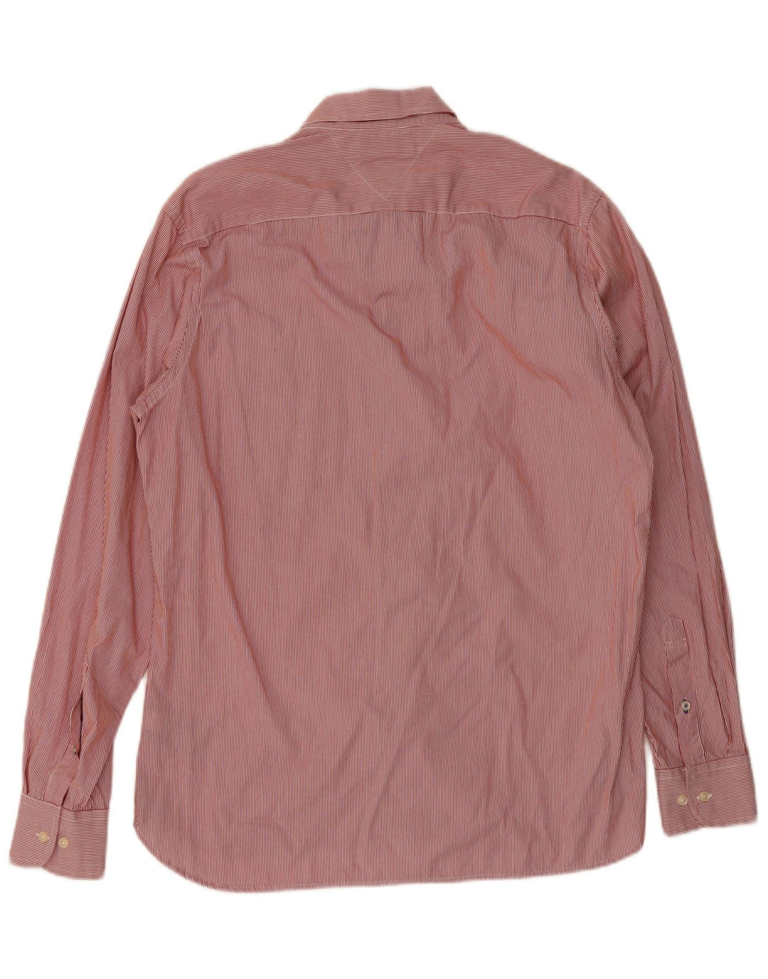 Camicia da uomo su misura Tommy Hilfiger Cotone gessato rosso medio