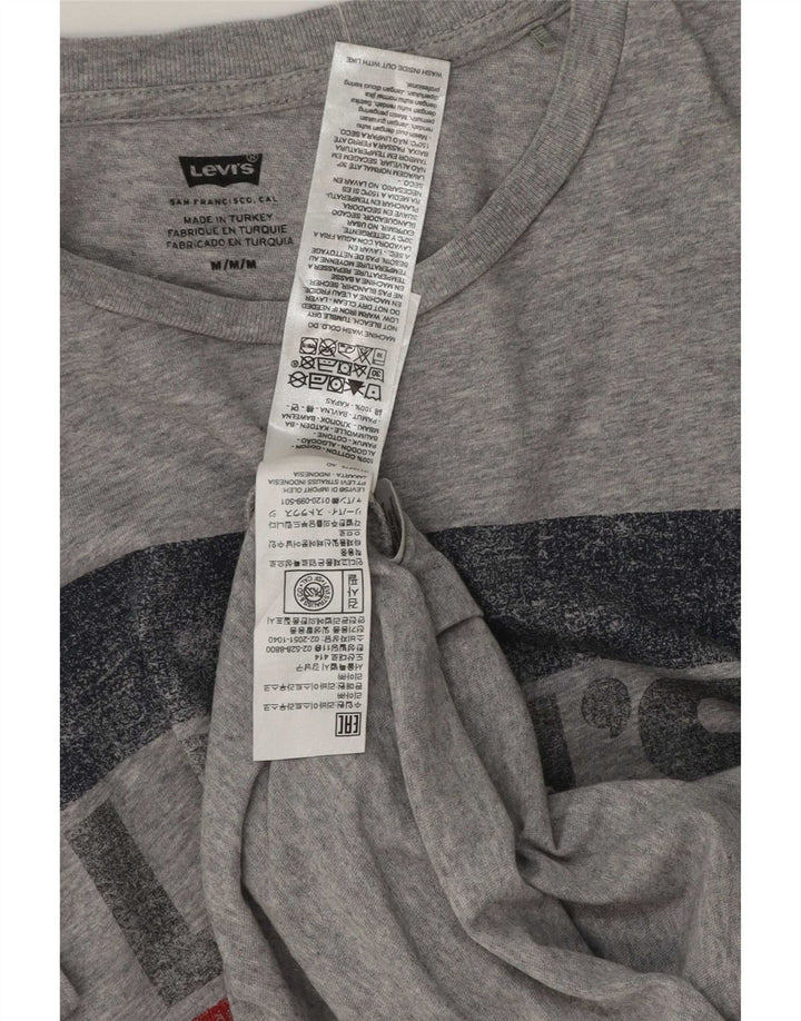 T-shirt grafica da uomo Levi's Top in cotone mélange grigio medio