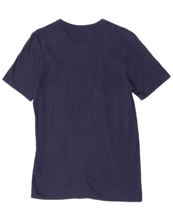 T-shirt grafica Nike da uomo con vestibilità atletica, piccola, in cotone blu navy, sportiva