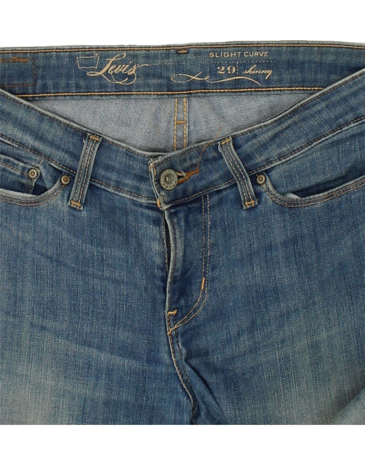 LEVI'S Womens Slight Curve Skinny Jeans W29 L33 Blue Cotton Vintage Levi's and Second-Hand Levi's from Messina Hembry 
