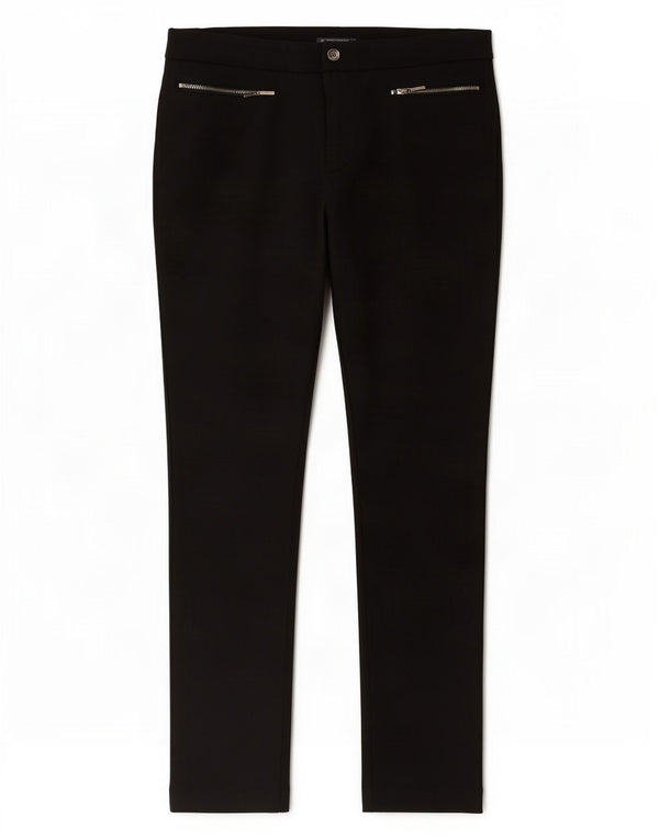 Marks & Spencer Womens Tapered Casual Trousers UK 14 Large W32 L27 Black