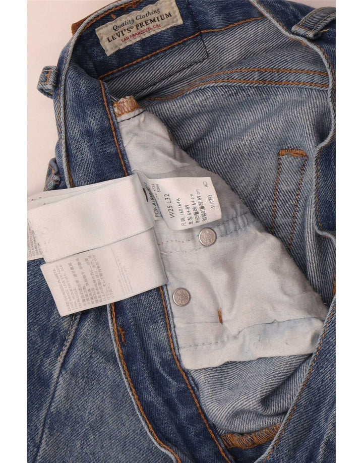 Jeans dritti Levi's 501 da donna W25 L32 cotone blu