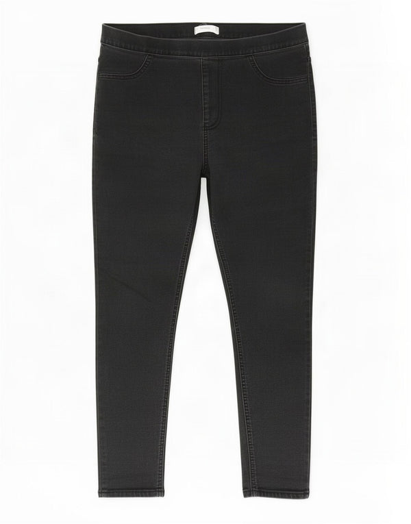 Jeans Jeggings corti da donna Marks & Spencer UK 14 medio W30 L25 cotone nero