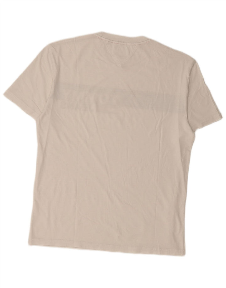 TOMMY HILFIGER T-shirt grafica da uomo Top Small White Colourblock