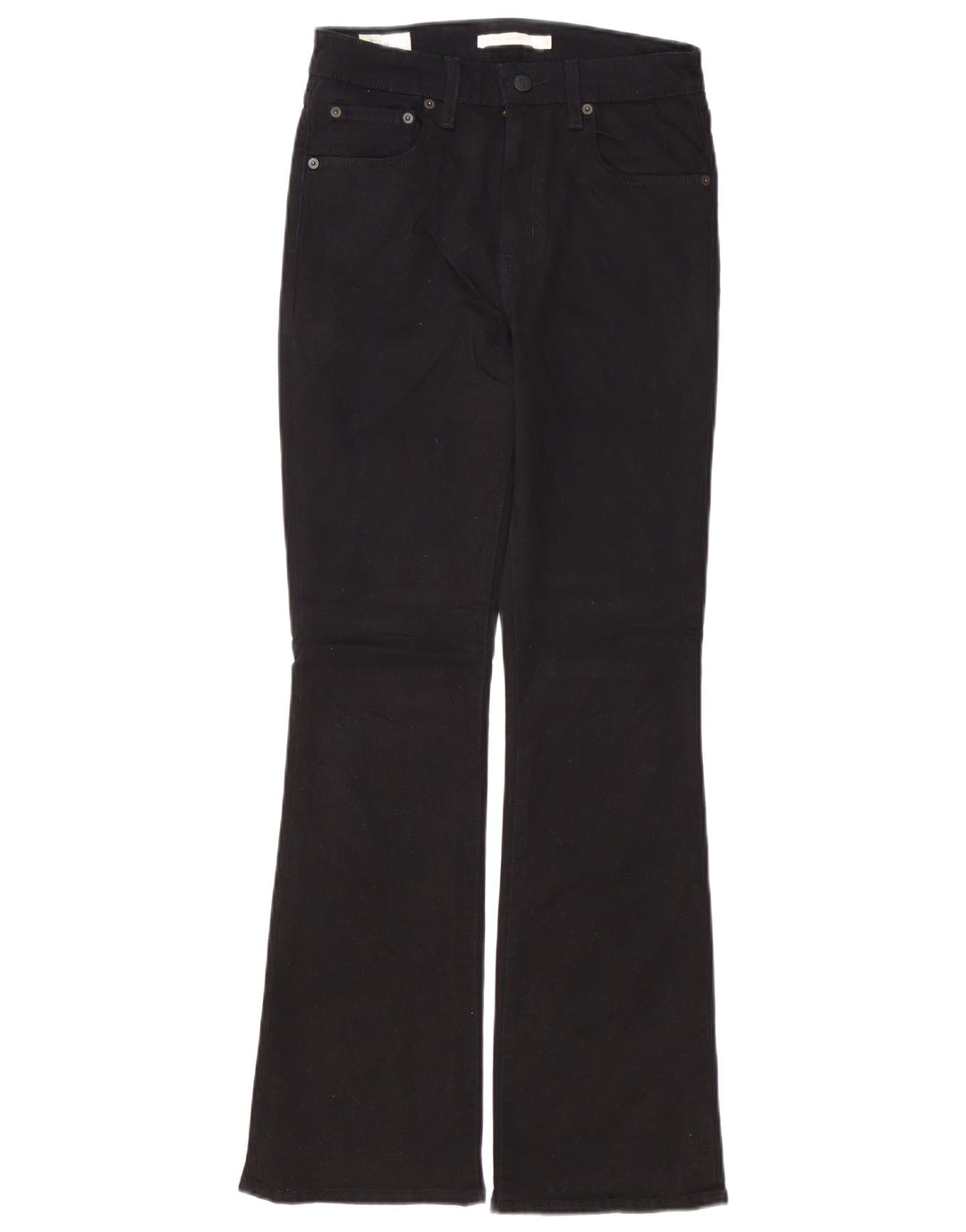 LEVI'S Jeans bootcut da donna 725 a vita alta W28 L30 cotone nero